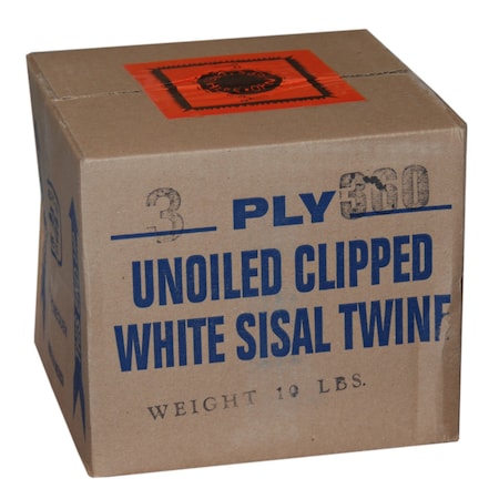 T.W. Evans Cordage Co. 3/16. Dia x 1140 ft. 3-Ply 360 Sisal Twine TUBE 36-302